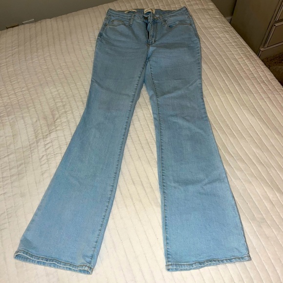 Light Wash Flare Jeans - Picture 1 of 4